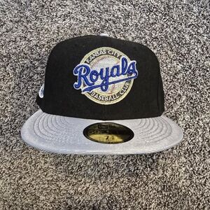 New Era Black and Gray Kansas City Royals Hat